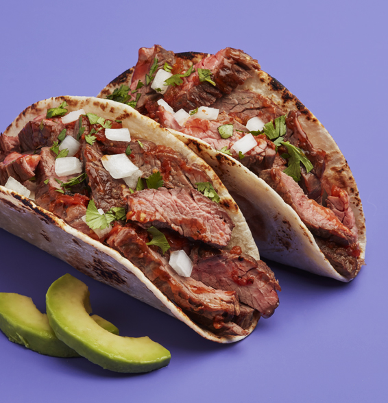 Steak Tacos with Arriba Fire-Roasted Seasoning Sauce
