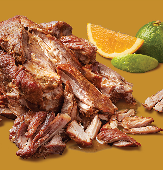 Carnitas with Arriba Fire-Roasted Seasoning Sauce